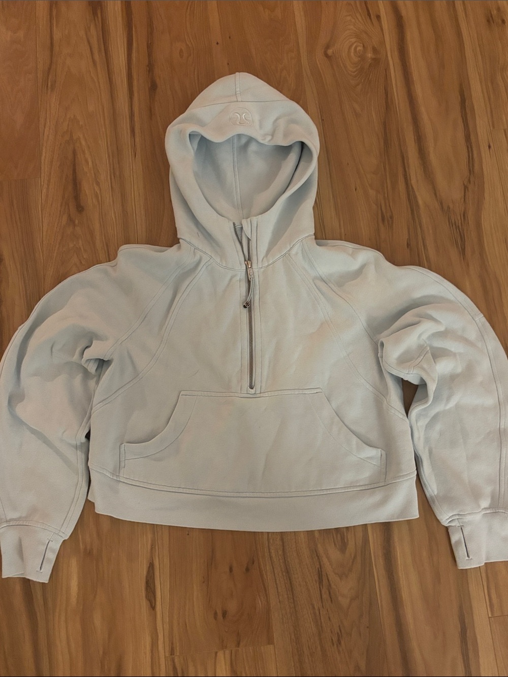 Lululemon half zip light blue scuba